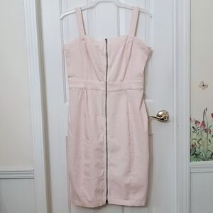 Bold Elements Denim Dress Womens Size Large Pink